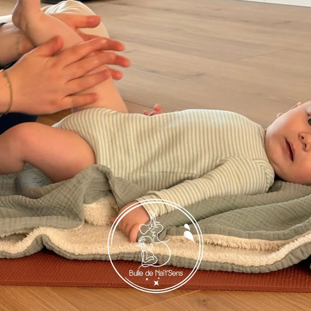 Massage bébé Shantala à Ath et Mons, atelier Bulle de Naît'Sens
